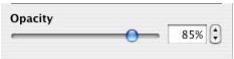 APPLE PAGES 2 - To change an object's opacity: - 1