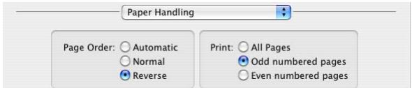 APPLE PAGES 2 - To print the document pages in reverse order: - 2