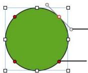 APPLE PAGES 2 - To reshape a curve: - 1