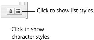APPLE PAGES 2 - To apply a character style: - 1