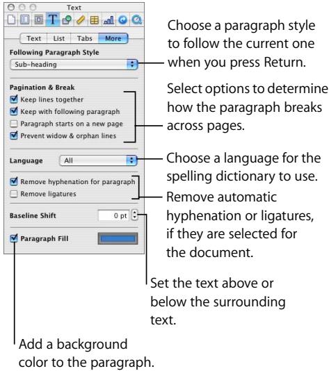 APPLE PAGES 2 - To modify a paragraph style: - 2