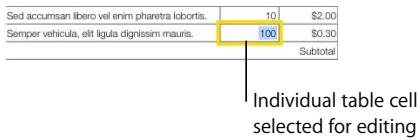 APPLE PAGES 2 - Tables - 1
