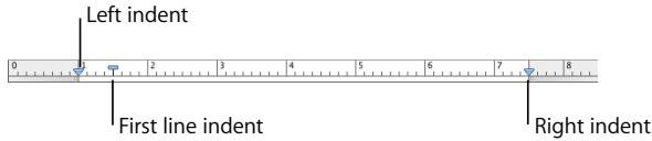 APPLE PAGES 2 - To change paragraph indents using the rulers: - 1