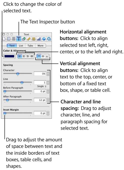 APPLE PAGES 2 - Using the Text Inspector - 1