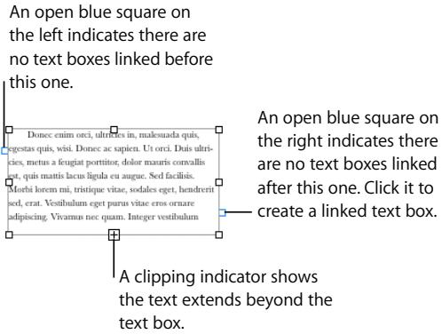 APPLE PAGES 2 - To make a linked text box: - 1