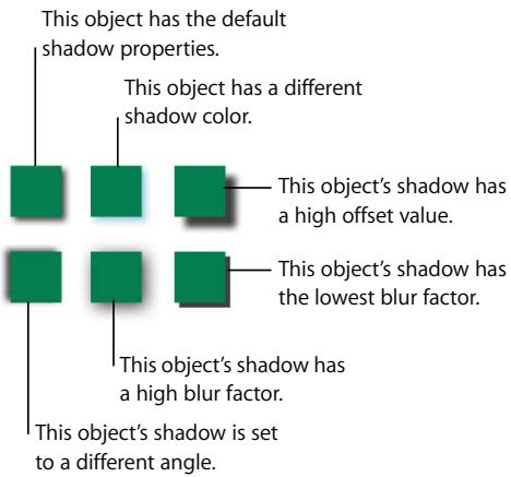 APPLE PAGES 2 - To create or remove a shadow for an object: - 1