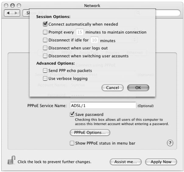 APPLE POWER MAC G5 (2005) - To connect automatically when you start an Internet application, such as a web browser or email: - 1
