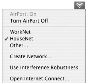 APPLE POWER MAC G5 (2005) - To check if you have access to an AirPort network: - 1