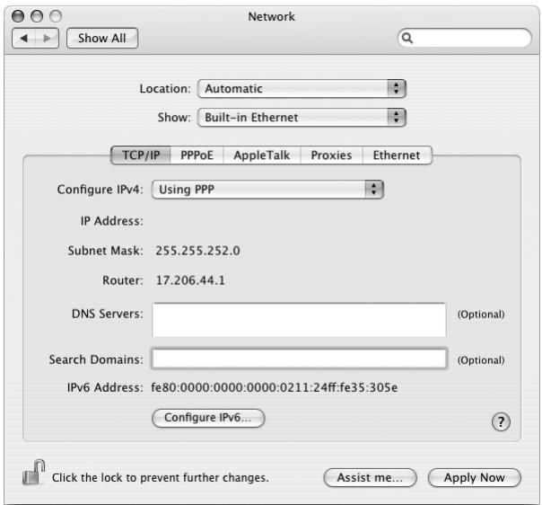 APPLE POWER MAC G5 (2005) - To set up a PPPoE connection: - 3