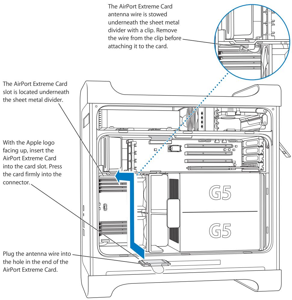 APPLE POWER MAC G5 (2005) - Installing an AirPort Extreme Card - 1
