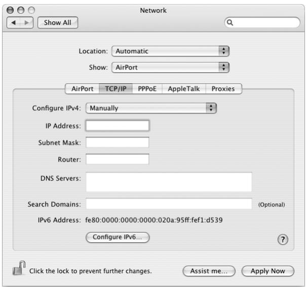 APPLE POWER MAC G5 (2005) - To set up Network preferences for an AirPort connection: - 2