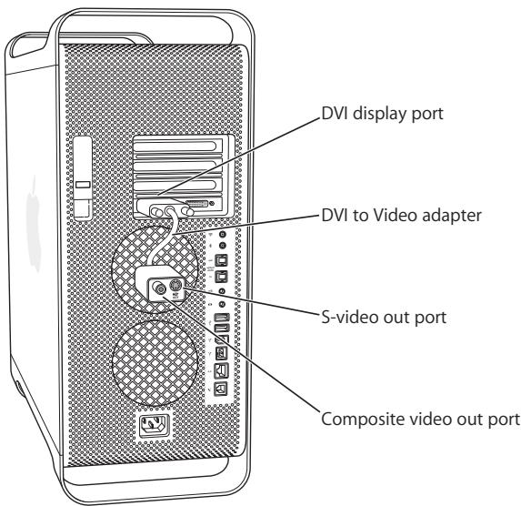 APPLE POWER MAC G5 (2005) - To connect a video device: - 1