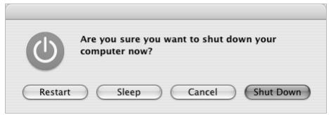APPLE POWERBOOK G4 17-INCH - Shutting Down Your PowerBook - 1