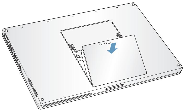 APPLE POWERBOOK G4 17-INCH - To replace the battery: - 1