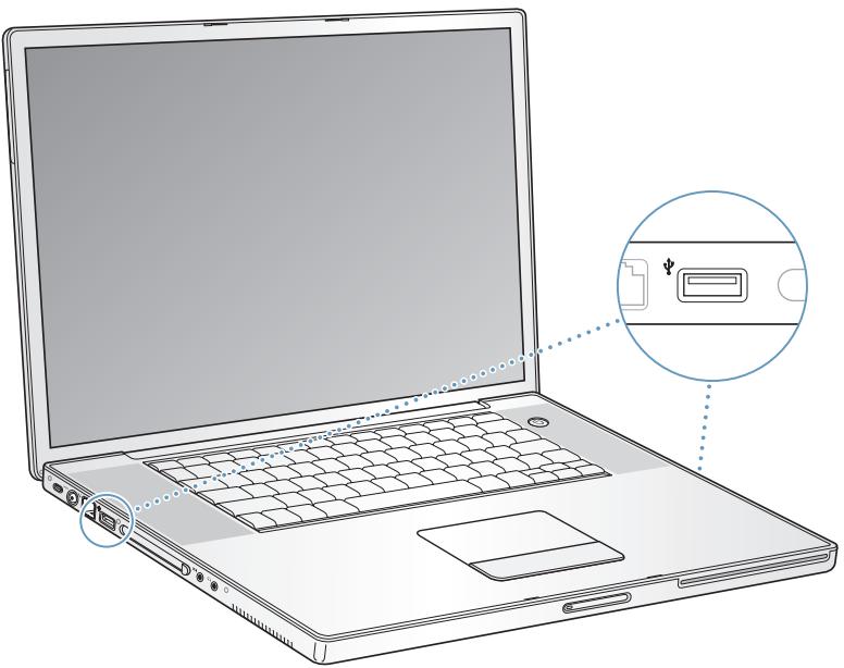 APPLE POWERBOOK G4 17-INCH - Using Universal Serial Bus (USB) Devices - 1