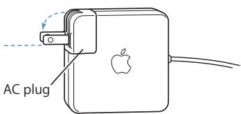 APPLE POWERBOOK G4 17-INCH - Step 1: Plug In the Power Adapter - 1