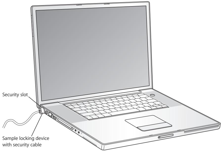 APPLE POWERBOOK G4 17-INCH - Securing Your PowerBook - 1