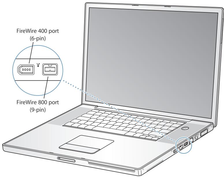 APPLE POWERBOOK G4 17-INCH - Connecting With FireWire - 1