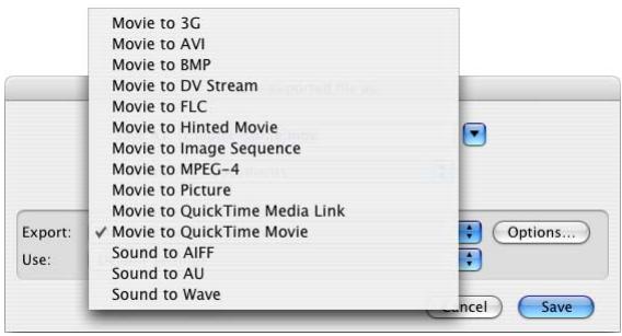 APPLE QUICKTIME 7 - If you want more control over how QuickTime creates a file, use the Export feature of QuickTime Pro. - 1