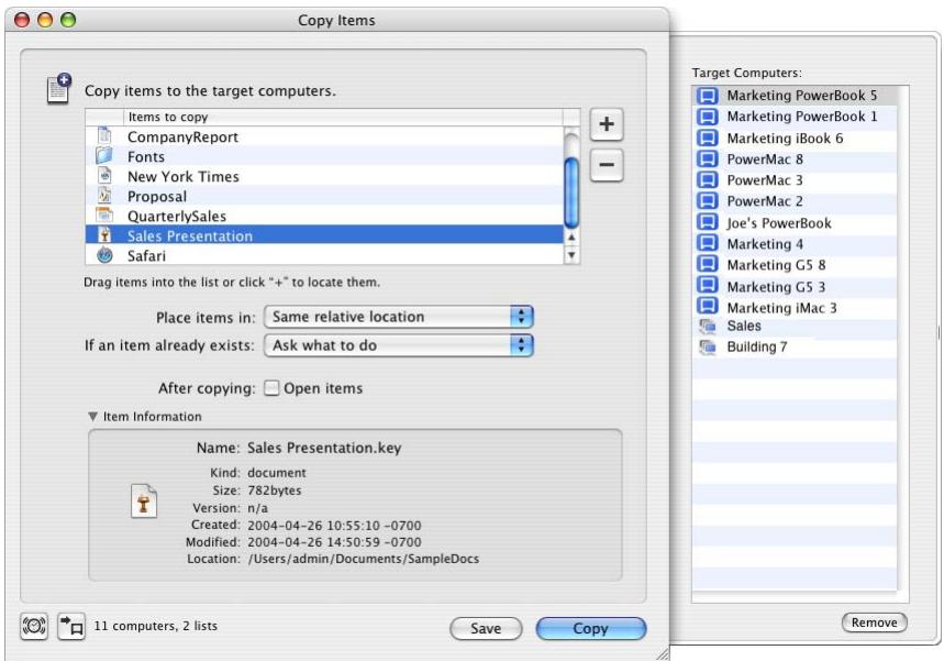 APPLE REMOTE DESKTOP 2.2 - Copying Files - 1