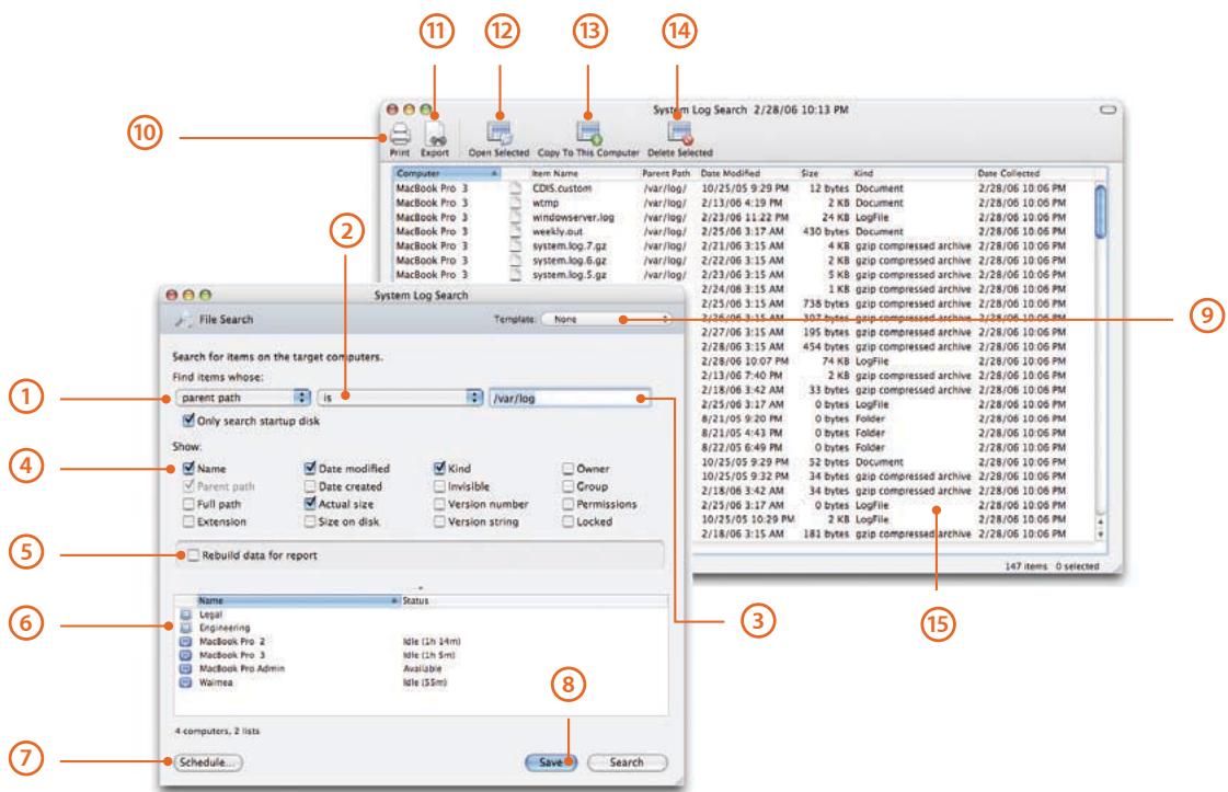 APPLE REMOTE DESKTOP 3 - File Search with File Search Result - 1