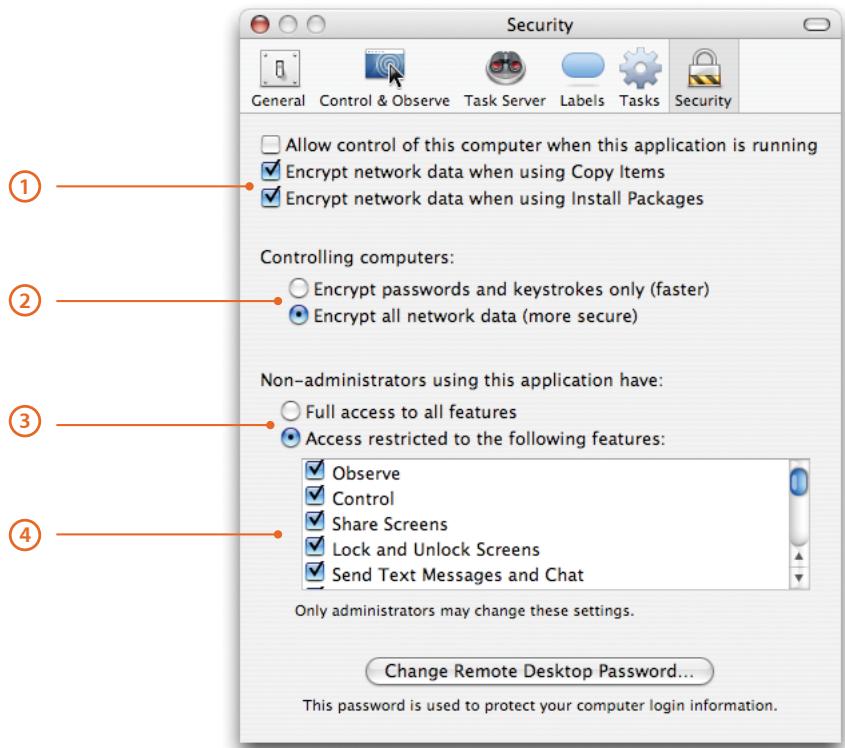 APPLE REMOTE DESKTOP 3 - Security Preference Pane - 1