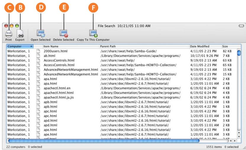 APPLE REMOTE DESKTOP 3.1 - Report Window - 2