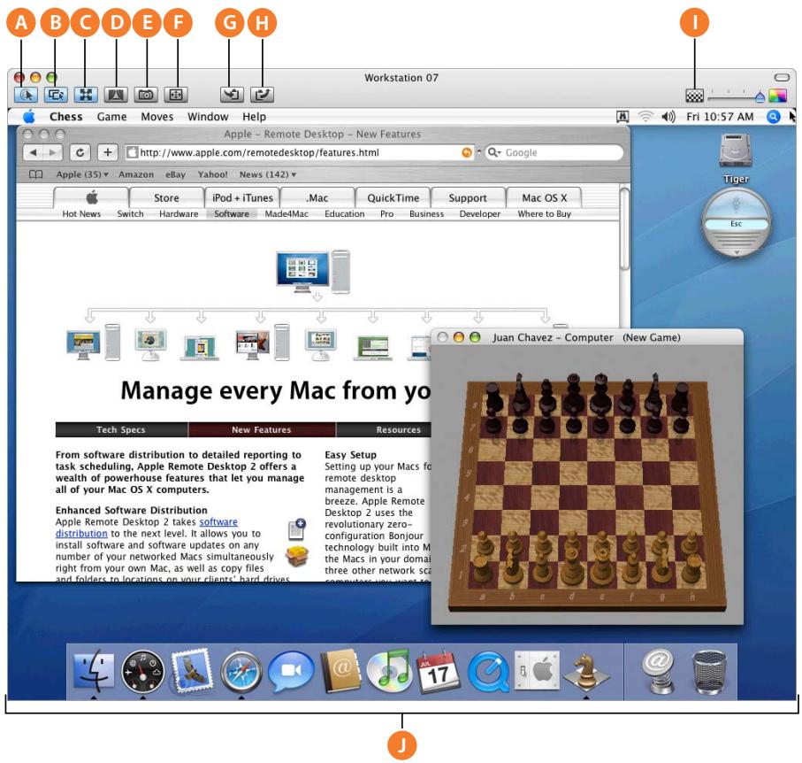 APPLE REMOTE DESKTOP 3.1 - Control and Observe Window - 1