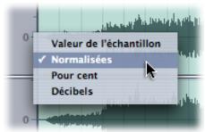 APPLE SOUNDTRACK PRO 2 - Choix des unités d'échantillon dans l'éditeur de fichiers - 1