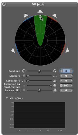 APPLE SOUNDTRACK PRO 2 - Pour placer dialogues et narration dans le canal central : - 2