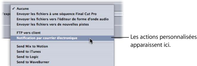 APPLE SOUNDTRACK PRO 2 - Actions personnalisées - 1