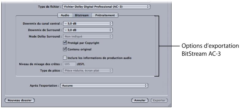 APPLE SOUNDTRACK PRO 2 - Exportation en fichiers dolby digital professional (ac-3) - 10