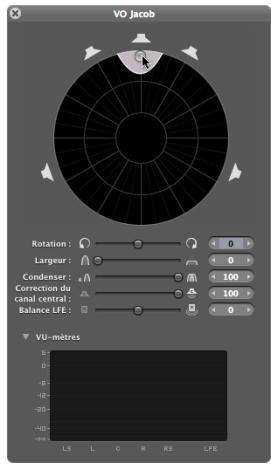 APPLE SOUNDTRACK PRO 2 - Pour placer dialogues et narration dans le canal central : - 1