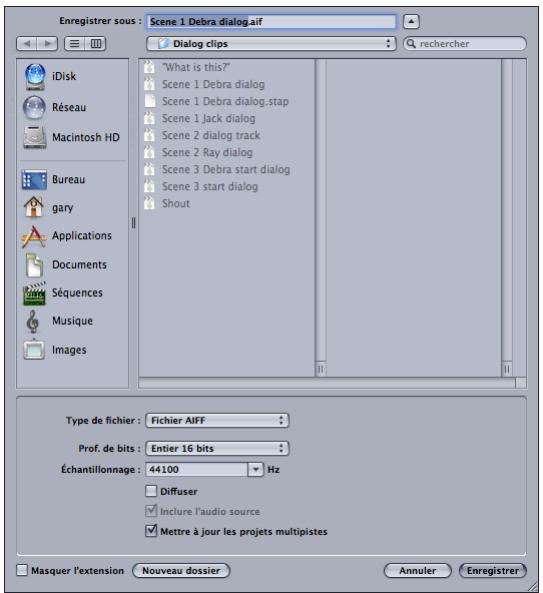 APPLE SOUNDTRACK PRO 2 - Cliques sur enregistrer. - 1