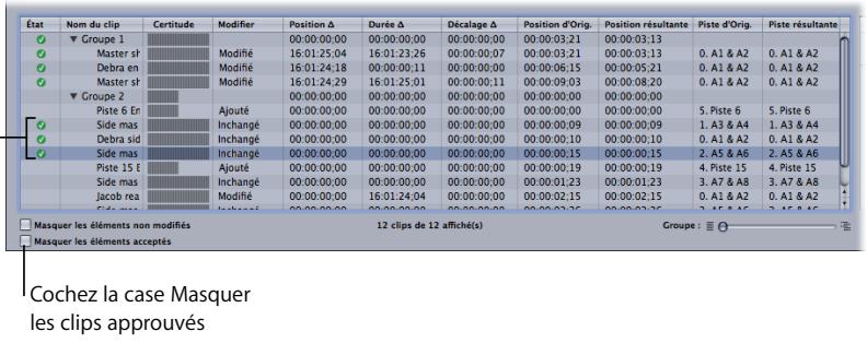 APPLE SOUNDTRACK PRO 2 - Pour écouter et approuver les modifications et les clips du projet résultat : - 2