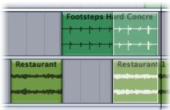 APPLE SOUNDTRACK PRO 2 - Montage à l'aide de l'outil portion de piste - 1