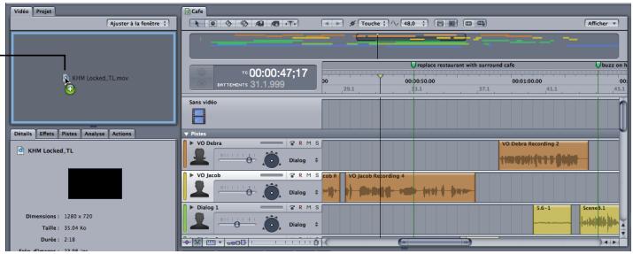 APPLE SOUNDTRACK PRO 2 - Ajout d'une vidéo à un projet - 1