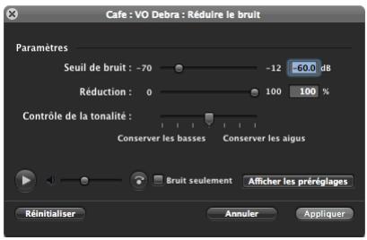 APPLE SOUNDTRACK PRO 2 - Réduire le bruit - 1