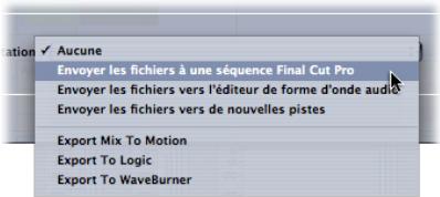 APPLE SOUNDTRACK PRO 2 - Utilisation d'actions de post-exportation - 1