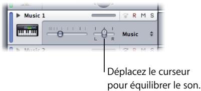 APPLE SOUNDTRACK PRO 2 - Ajustement de la balance - 1