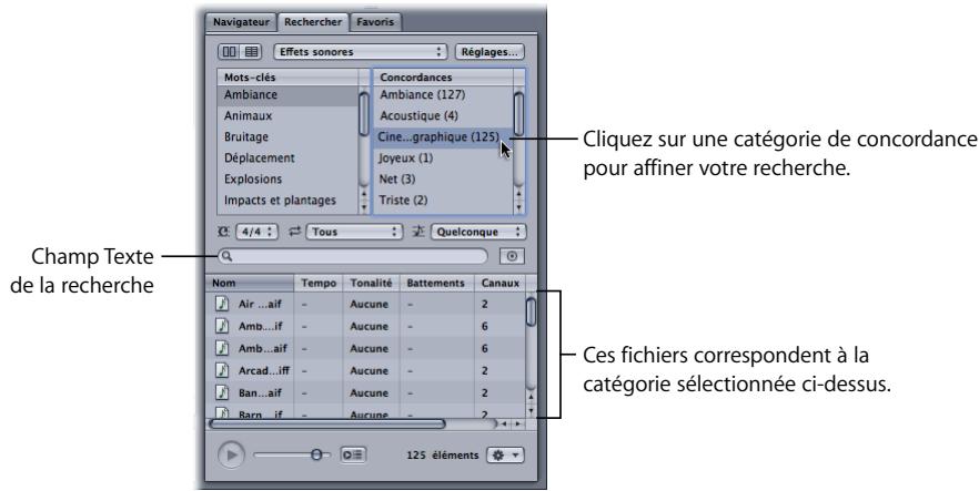 APPLE SOUNDTRACK PRO 2 - Pour affiner votre recherche à l'aide de la colonne concordances : - 1