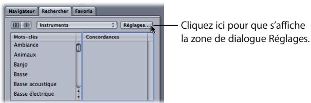 APPLE SOUNDTRACK PRO 2 - Pour ajouter un répertoire à la base de données de recherche : - 1