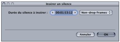 APPLE SOUNDTRACK PRO 2 - Insertion d'un silence - 1