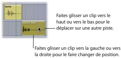 APPLE SOUNDTRACK PRO 2 - Déplacement de clips audio - 1