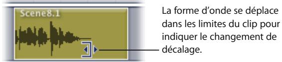 APPLE SOUNDTRACK PRO 2 - Changement du décalage d'un clip audio - 2