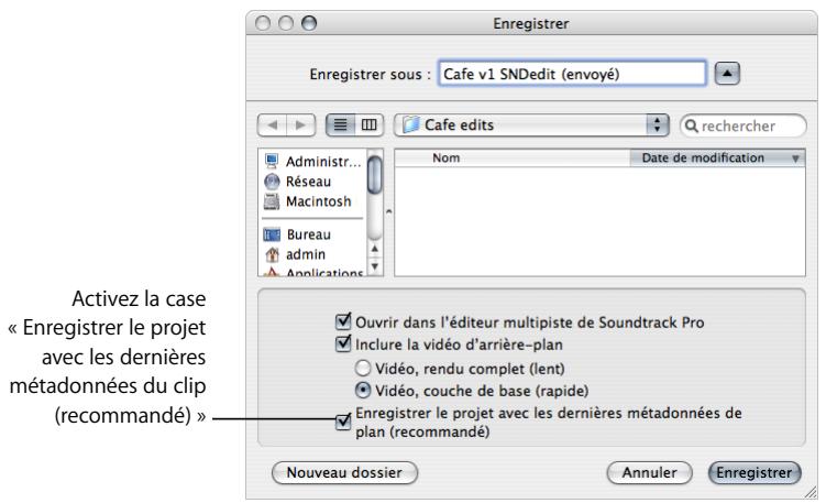 APPLE SOUNDTRACK PRO 2 - Pour adapter un projet multipiste soundtrack pro aux modifications apportées à la série source dans final cut pro : - 1