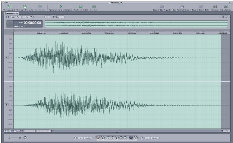 APPLE SOUNDTRACK PRO 2 - Affichage et masquage des sous-fenêtres - 3