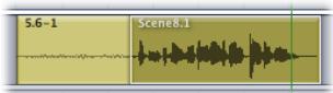 APPLE SOUNDTRACK PRO 2 - Pour tronquer un clip audio : - 1