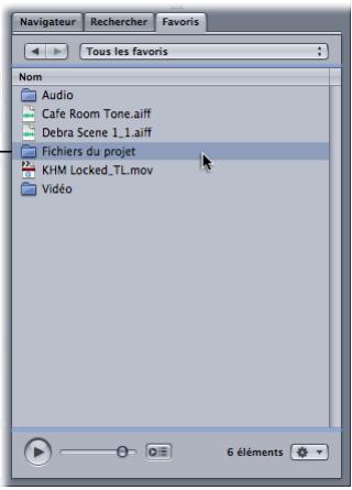 APPLE SOUNDTRACK PRO 2 - Utilisation des favories pour localiser des fichiers - 1