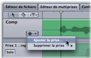APPLE SOUNDTRACK PRO 2 - Ajout et suppression de prises - 1